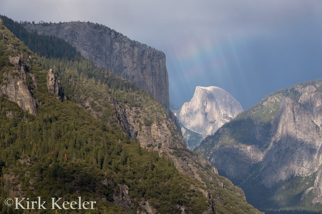 Rainbow Over Half Dome, from Turtleback Dome