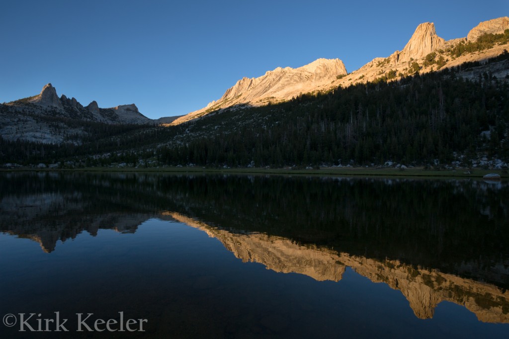 Sunset Reflection, Echo Peaks and Matthes Crest