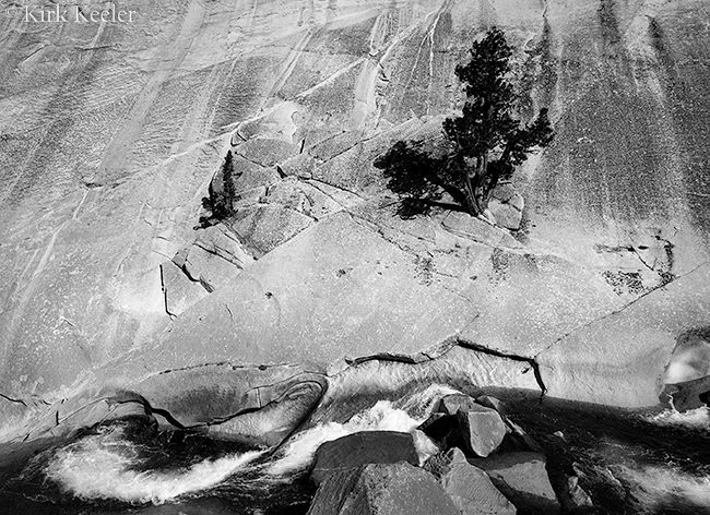 Modern Day Juniper Cliffs and River, Upper Merced River, 2014