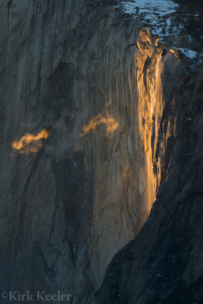 Horsetail Fall, February 15th, 2012.