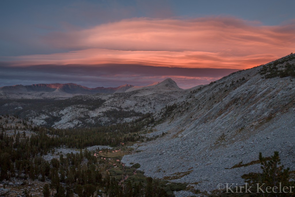 Sierra Wave Cloud over Kuna Crest and Donahue Pass