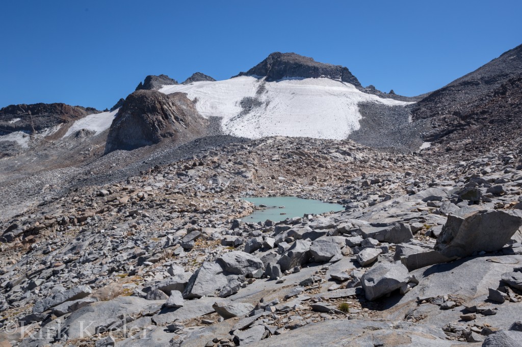 Lyell Glacier, just above the northern tarn, August 30th, 2014