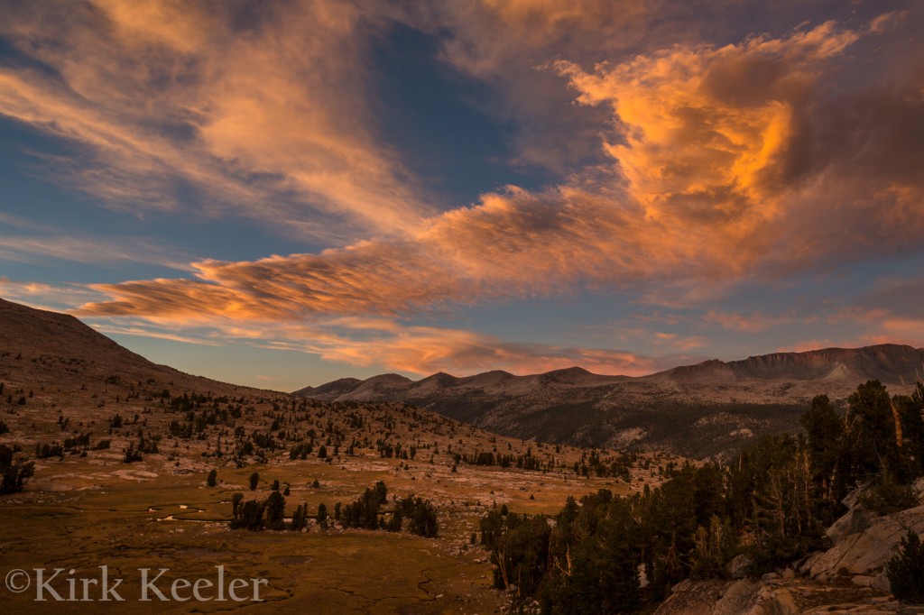 Sunset Clouds over the Kuna Crest