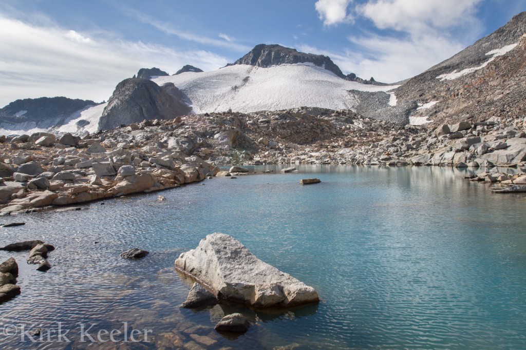 Lyell Glacier, from the Northern-most tarn, September 2012