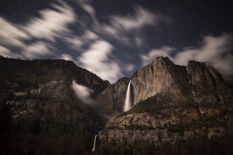 Moonlight & Clouds on Yosemite Falls (Edition 1/70)
