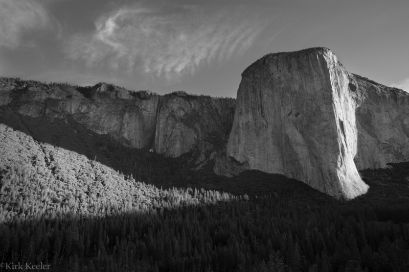 Cloud & Light Patterns, El Capitan, Yosemite Valley