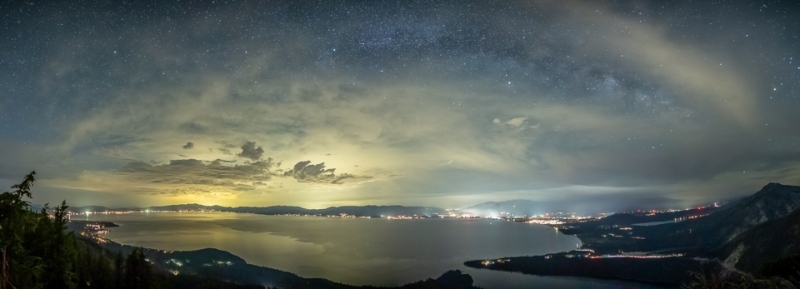 Lake Tahoe at Night, from Jake's Peak