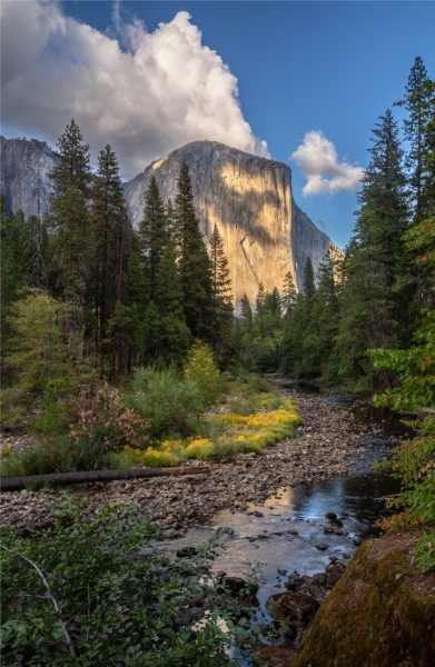 Cloud Shadows, El Capitan, Merced River