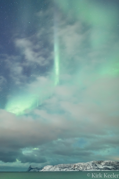 04_Aurora Curtain in Clouds, Sommarøy, Norway